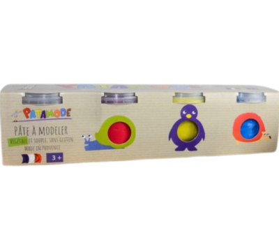 Pâte végétale souple des couleurs primaires