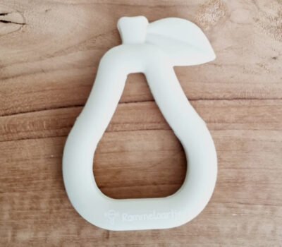 Anneau de Dentition en Silicone Poire - Beige