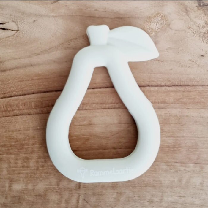 Anneau de Dentition en Silicone Poire - Beige