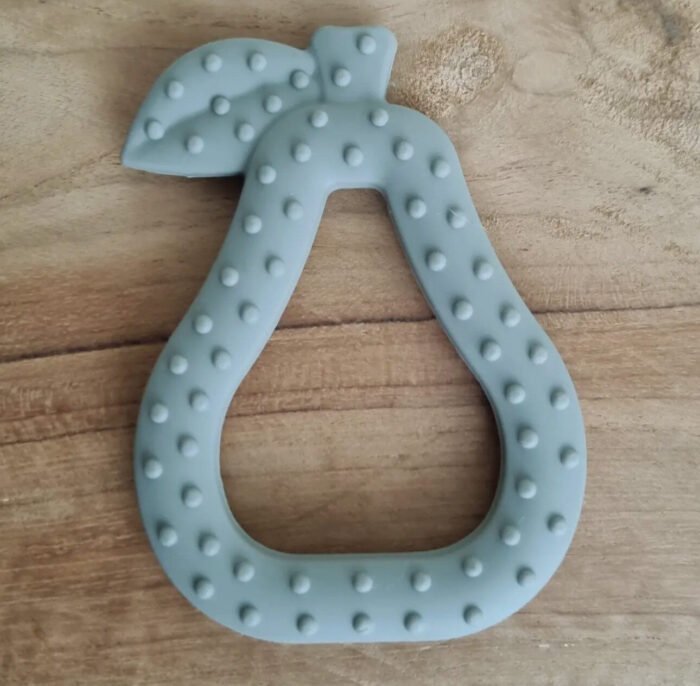 Anneau de dentition silicone Poire - Armée